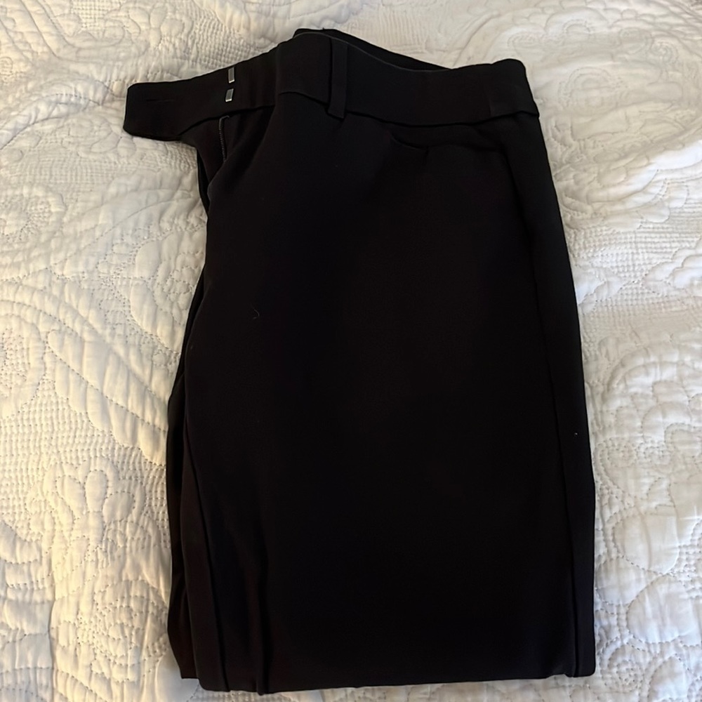 Size 4 petite loft outlet black modern skinny ankle pants